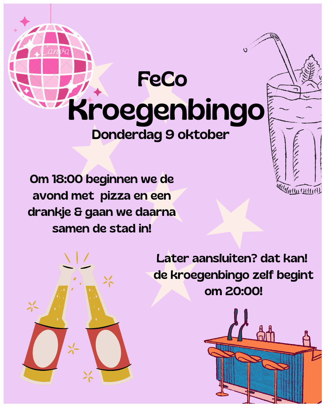 FeCo Kroegenbingo met eten